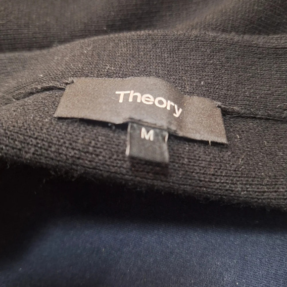 Theory Doreen Prosecco mini skirt SZ M BLACK - Picture 5 of 7